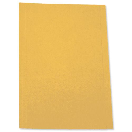 Value Square Cut Folder Manilla Foolscap 180GSM Yellow (Pack 100) - 44119PLAIN