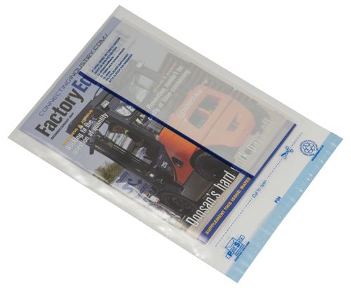 Postsafe Lightweight Envelopes 165x230mm Clear and White [Pack of 100] alternative image 1