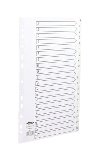 Concord Polypropylene A-Z A4 Index White alternative image 1