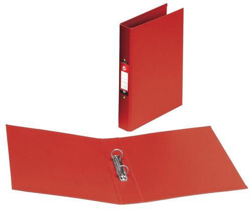 Value Ring Binder Polypropylene 2 O-Ring A4 19mm Rings Red (Pack 10) - 55248DENTX10