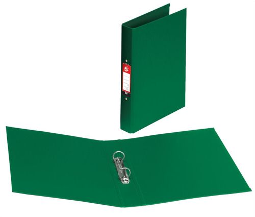 Value Ring Binder Polypropylene 2 O-Ring A4 19mm Rings Green (Pack 10) - 55244DENTX10