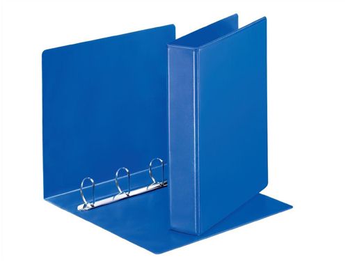 Esselte Presentation Ring Binder Polypropylene 4 D-Ring 40mm A4 Blue [Pack 10] alternative image 1