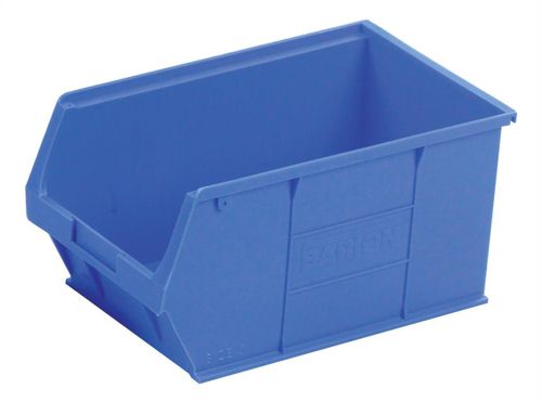 Small Parts Container 205x350x182mm Louvered Value 12 Blue alternative image 1