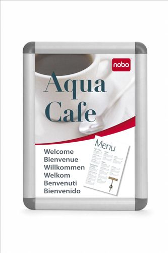 Nobo Clip Frame Silver and Grey A2