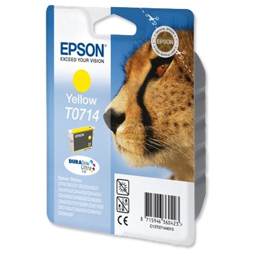 Epson T071440 Yellow Ink Cartridge alternative image 1