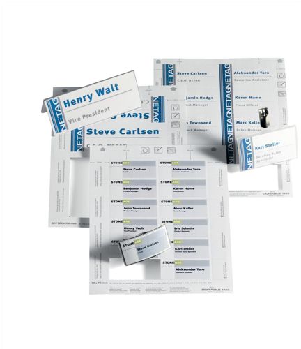 Durable Badgemaker Inserts 40x75mm [Pack of 240] alternative image 1