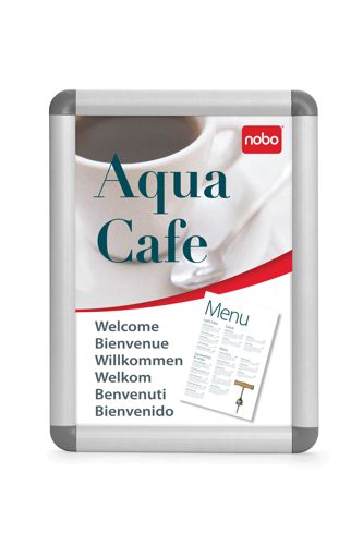 Nobo Clip Frame Silver and Grey A0