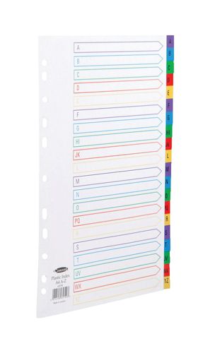 Concord Index A4 A-Z Plastic Multicolour alternative image 1