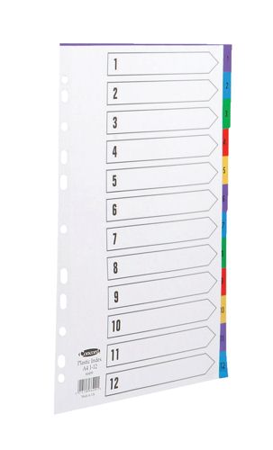 Concord Index A4 1-12 Multicolour alternative image 1