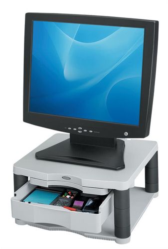 Fellowes Premium Monitor Riser Plus Platinum alternative image 1