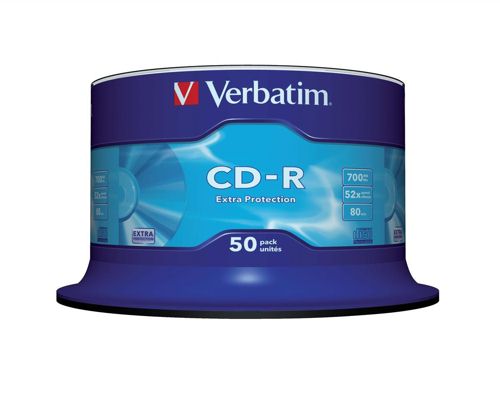 Verbatim CD-R 700Mb, 80 Minute Extra Protection [Spindle of 50] alternative image 1