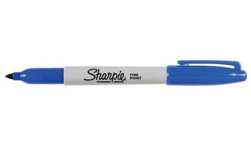 PaperMate Sharpie Fine Marker Blue [Pack of 12] alternative image 1