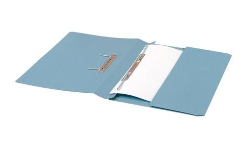 Value Pocket Transfer File Manilla Foolscap 285GSM Blue (Pack 25) - 43313DENT