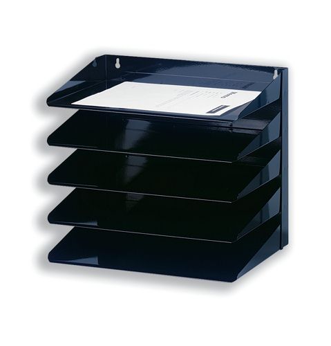 Avery Letter Rack 5-Tier Steel Black alternative image 1