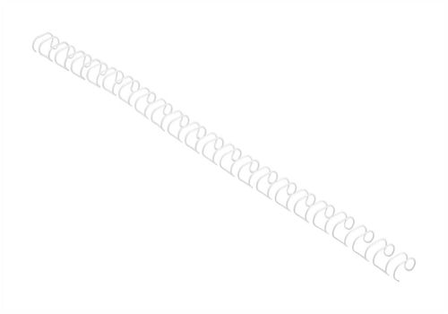 GBC 6mm 21 Ring Binding Wires US White [Pack of 100] alternative image 1