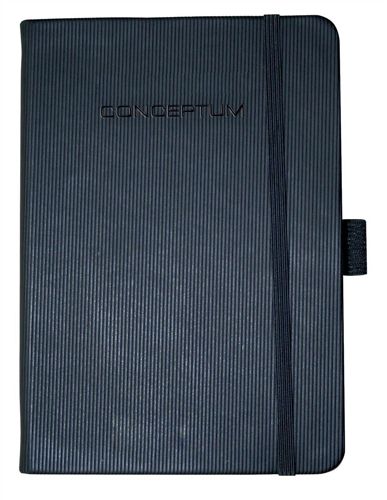 Sigel Notebook Lined 187x270mm Black alternative image 1