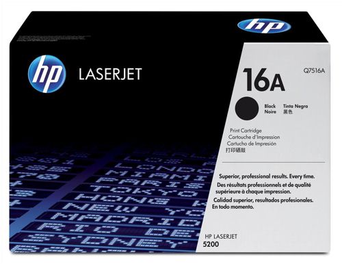 HP Q7516A Black Toner Cartridge alternative image 1