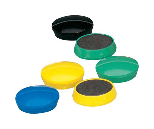 Bi-Office Round Magnets 30mm Assorted [Pack of 10] alternative image 1