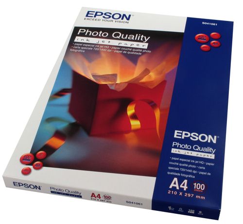 Epson S041061 Photo Quality Inkjet Paper [Pack of 100] alternative image 1
