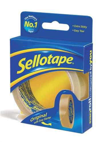 Sellotape Golden Tape 24mmx50m [Pack of 6] alternative image 1