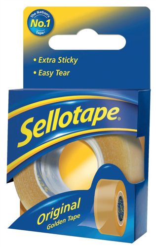 Sellotape Golden Tape 18mmx25m [Pack of 8] alternative image 1