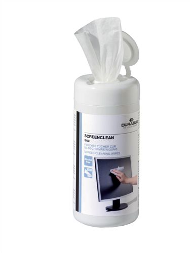 Durable Screenclean Wipe [Tub of 100] alternative image 1