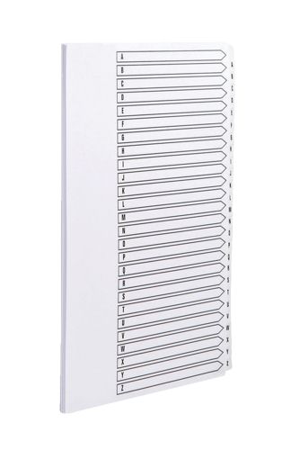 Concord Index A4 Unpunched 26 Part A-Z White [Pack of 5] alternative image 1