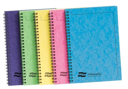 Europa Notemaker A5 Sidebound Assorted [Pack of 10] alternative image 1