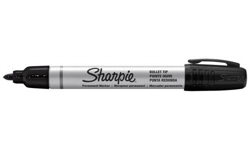 Sharpie Metal Permanent Marker Small Bullet Black [Pack of 12] alternative image 1