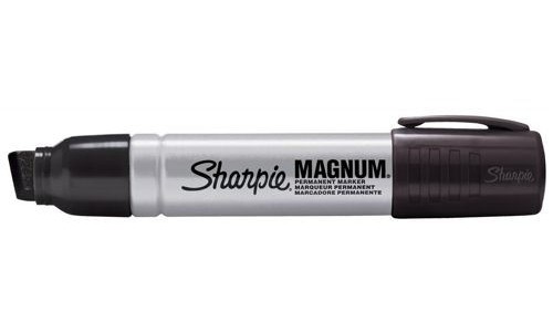 Sharpie Metal Permanent Marker XL Chisel Black [Pack of 12] alternative image 1
