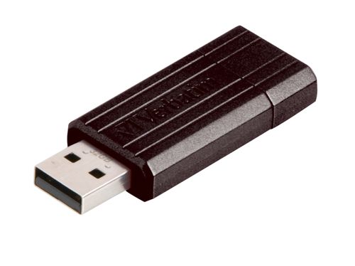 Verbatim Pinstripe USB Pen Drive 8Gb Black alternative image 1