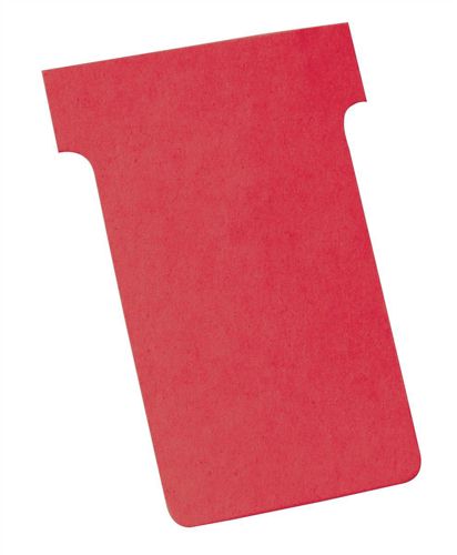 Nobo T-Card Size 2 Red [Pack of 100] alternative image 1