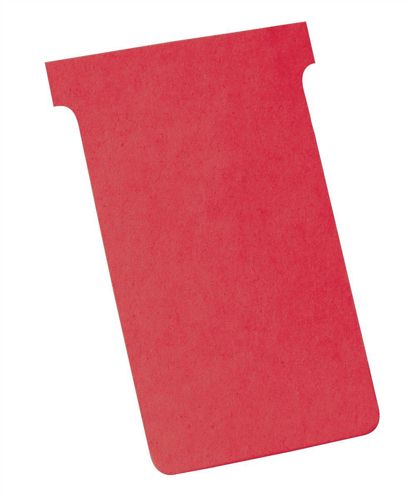 Nobo T-Card Size 3 Red [Pack of 100] alternative image 1