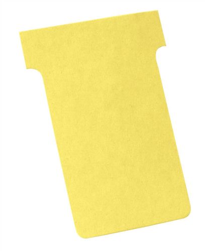 Nobo T-Card Size 2 Yellow [Pack of 100] alternative image 1