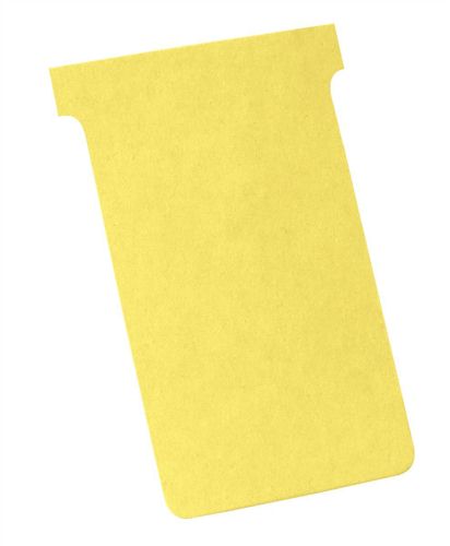 Nobo T-Card Size 4 Yellow [Pack of 100] alternative image 1