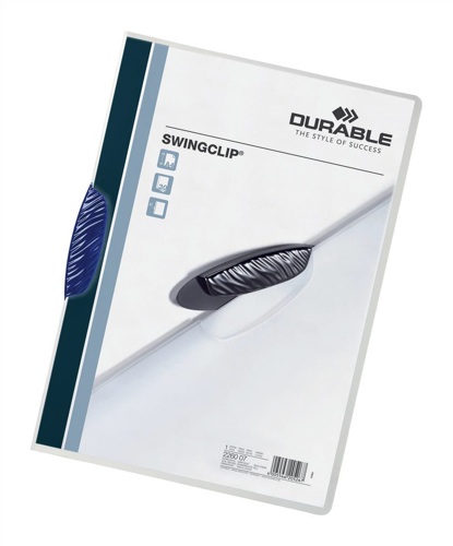 Durable Swingclip Folder A4 Dark Blue [Pack of 25] alternative image 1