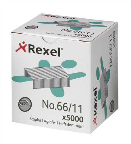Rexel Staples No 66 11mm [Pack of 5000] alternative image 1