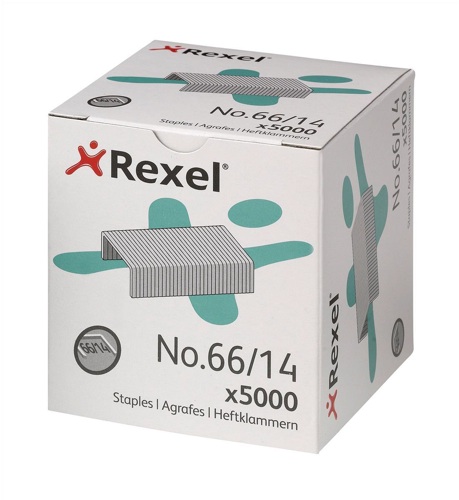 Rexel Staples No 66 14mm [Pack of 5000] alternative image 1