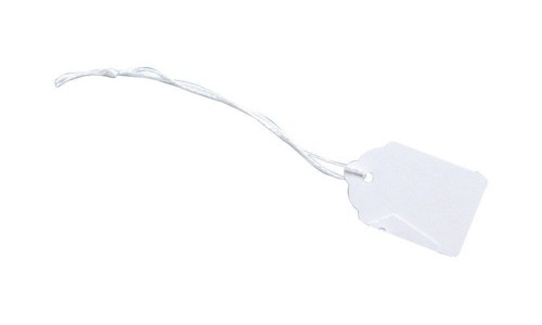 Tickets Strung 37x24mm White [Pack of 1000] alternative image 1