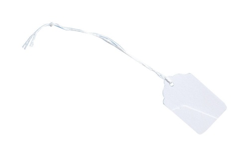 Tickets Strung 48x30mm White [Pack of 1000] alternative image 1