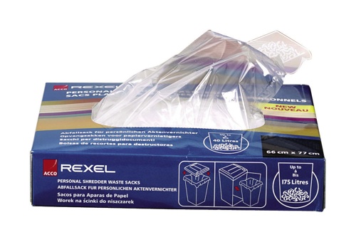 Rexel Shredder Waste Sacks [Pack of 100] alternative image 1