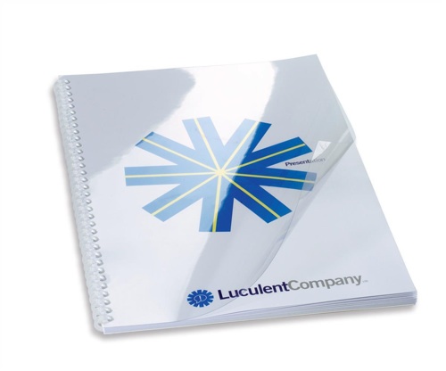 GBC 250mic Economy PVC Binding Covers Clear [Pack of 50] alternative image 1