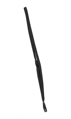 Durable Textile Lanyard with Safety Release for Name Badges 440mm Black [Pack of 10] alternative image 1