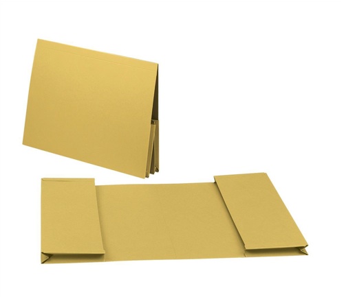 Guildhall Double Pocket Wallet Yellow [Pack of 25] alternative image 1