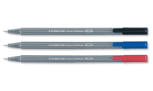 Staedtler Triplus Fineliner Pen Ergonomic Barrel 0.8mm Assorted [Pack of 10] alternative image 1