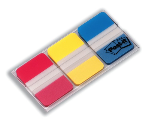 Post-It Strong Index Flags Red, Yellow and Blue [Pack of 66 Flags] alternative image 1