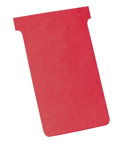 Nobo T-Card Size 4 Red [Pack of 100] alternative image 1