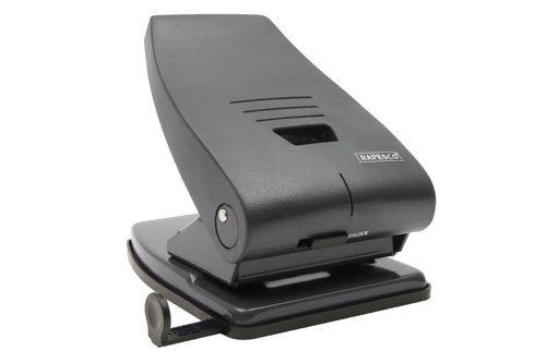 Rapesco 835-P 2 Hole Punch Black alternative image 1