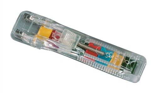 Rapesco Supaclip 40 Dispenser Coloured alternative image 1