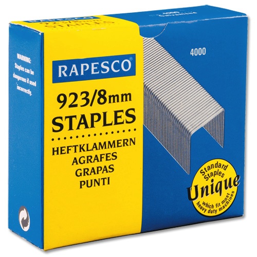 Rapesco Staples 923 Series 8mm [Pack of 4000] alternative image 1